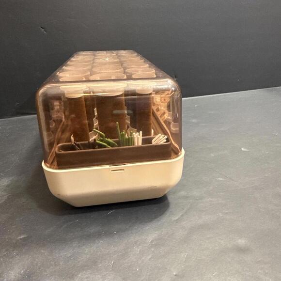 VTG Clairol Custom CareSetter Flocked Velvet Hot Rollers Curlers Pageant Hair - Picture 5 of 10